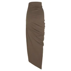 Mite, falda midi cacao-
