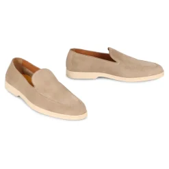 Mocasines Clásicos de Ante con Puntera Redonda