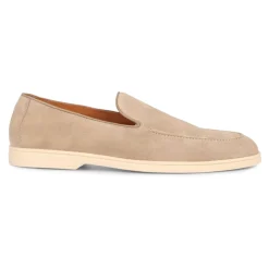 Mocasines Clásicos de Ante con Puntera Redonda