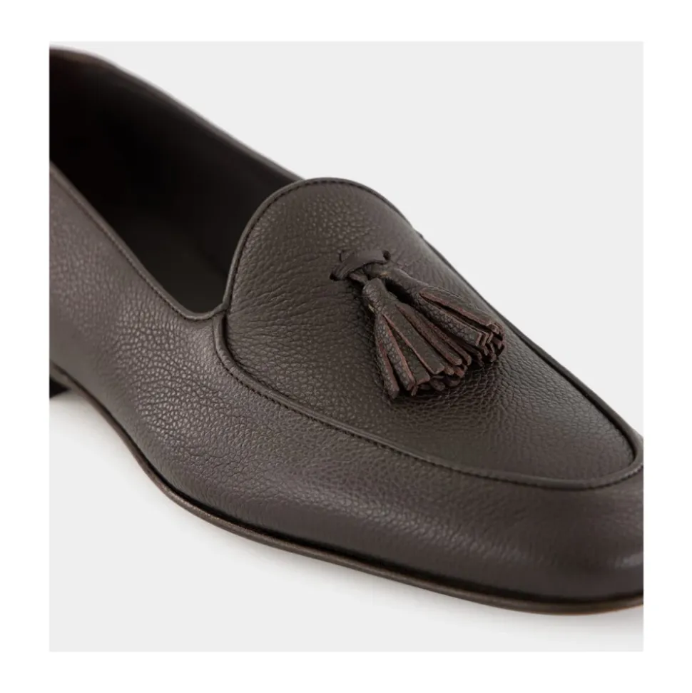 Mocasines con borlas Lennox de cuero