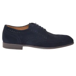 Mocasines con cordones de ante estampado