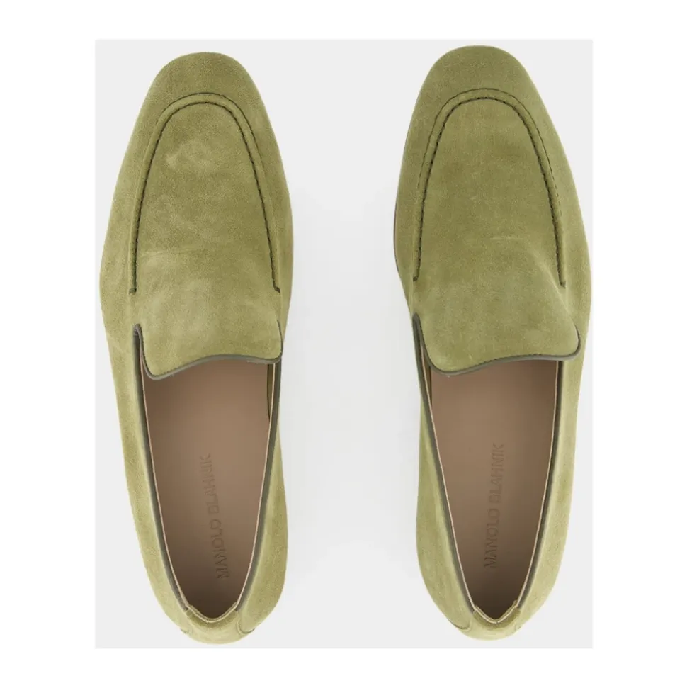 Mocasines de ante caqui
