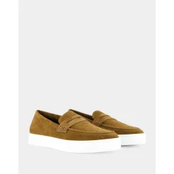 Mocasines de ante marrón