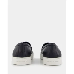 Mocasines de Cuero Azul Marino Estilo Moderno