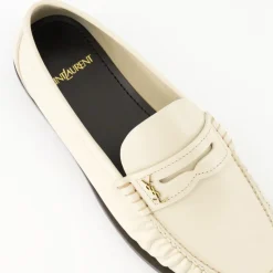Mocasines de Cuero Beige Primavera-Verano 2025