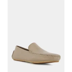 Mocasines de lujo de cuero beige
