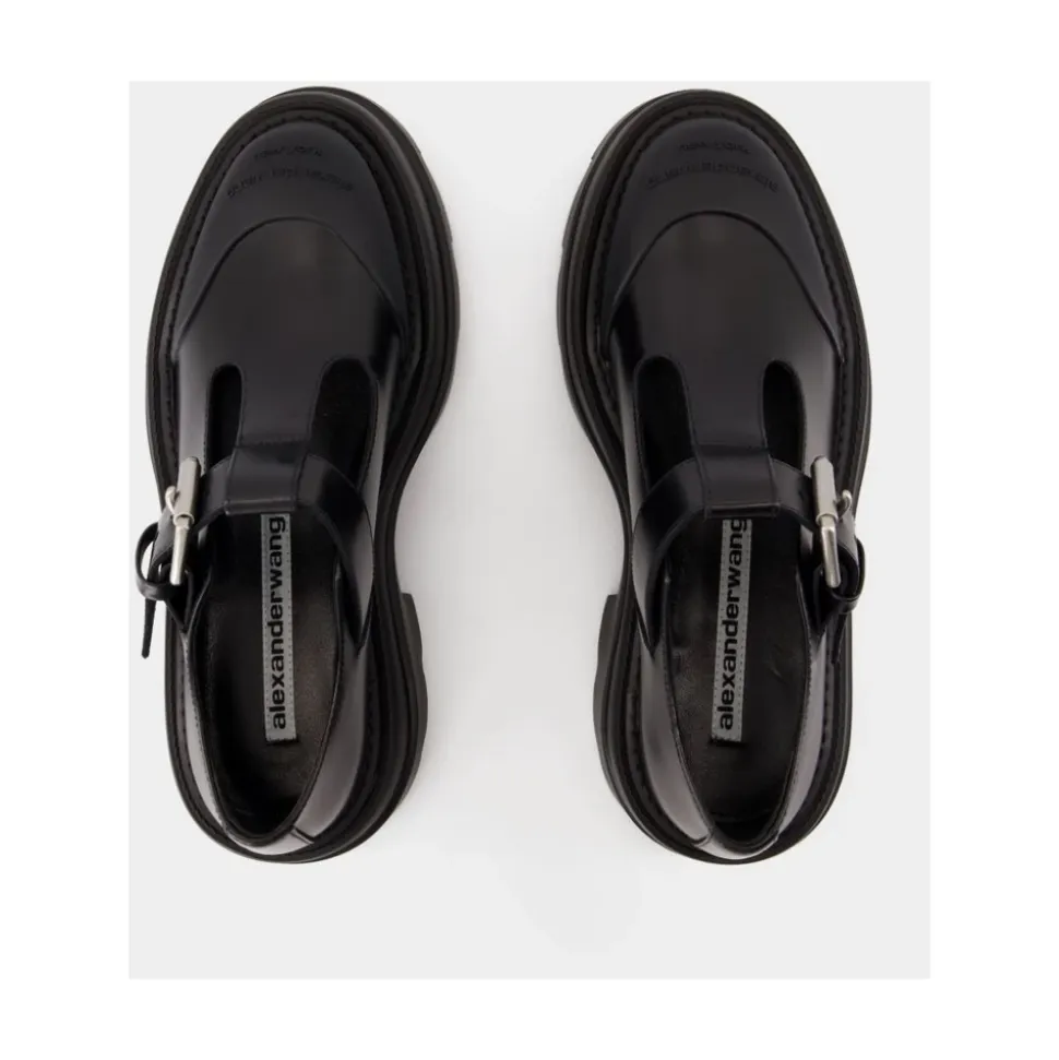 Mocasines Mary Jane Plataforma Negros