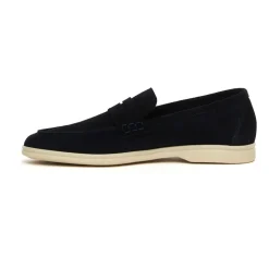 Mocasín de Ante Azul