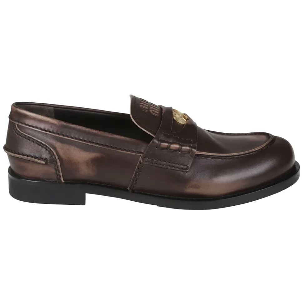 Mocasín de efecto vintage