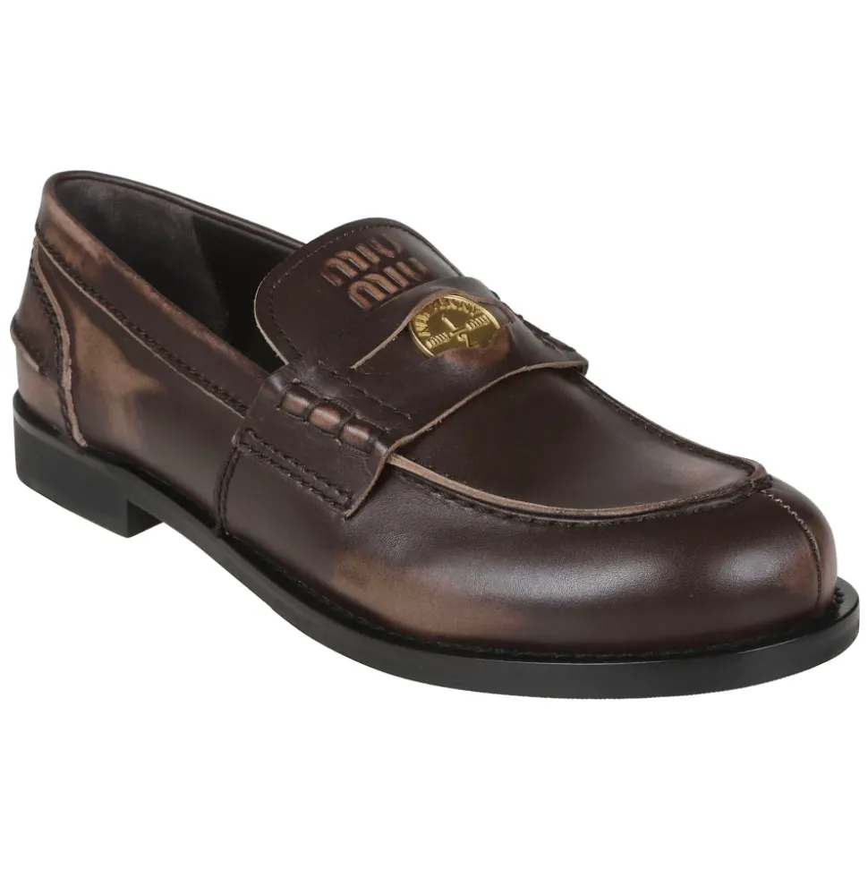 Mocasín de efecto vintage