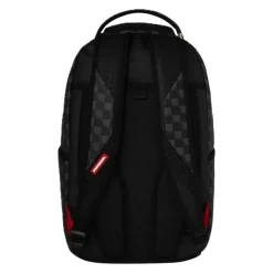 Mochila a cuadros con estampado de tiburón