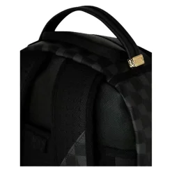 Mochila a cuadros con estampado de tiburón