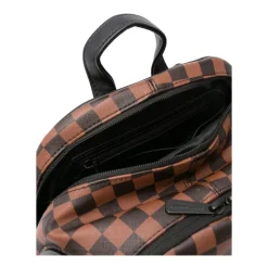 Mochila a Cuadros Marrón Edición Limitada