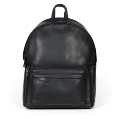 Mochila Casual de Cuero Negro