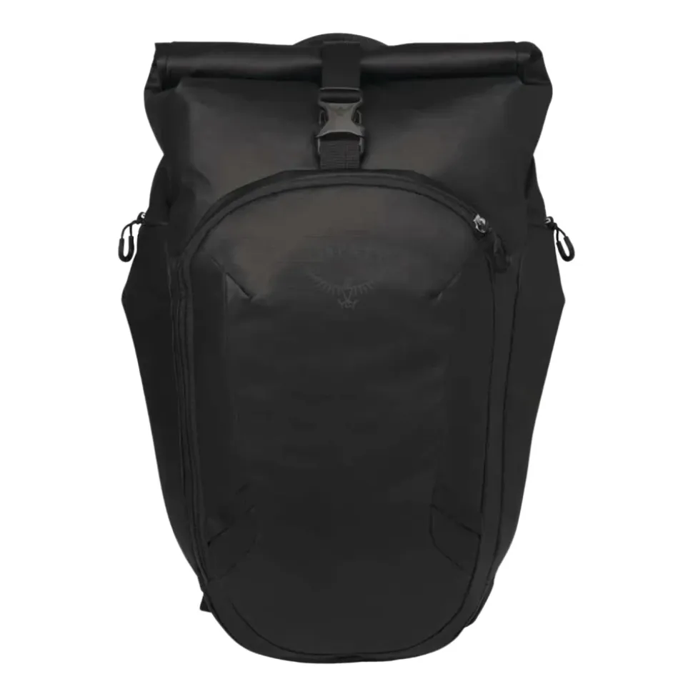 Mochila de Nylon con Tapa Enrollable y Compartimento para Portátil