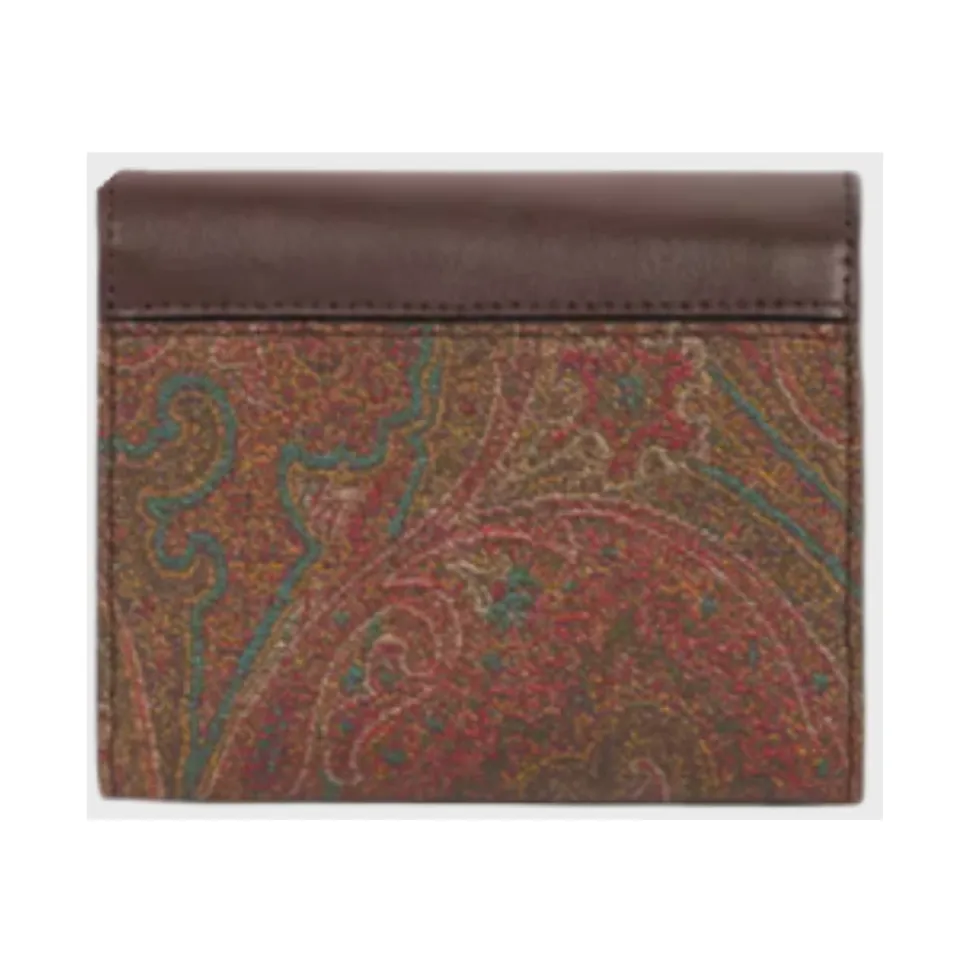Monedero Tarjetero Jacquard Paisley