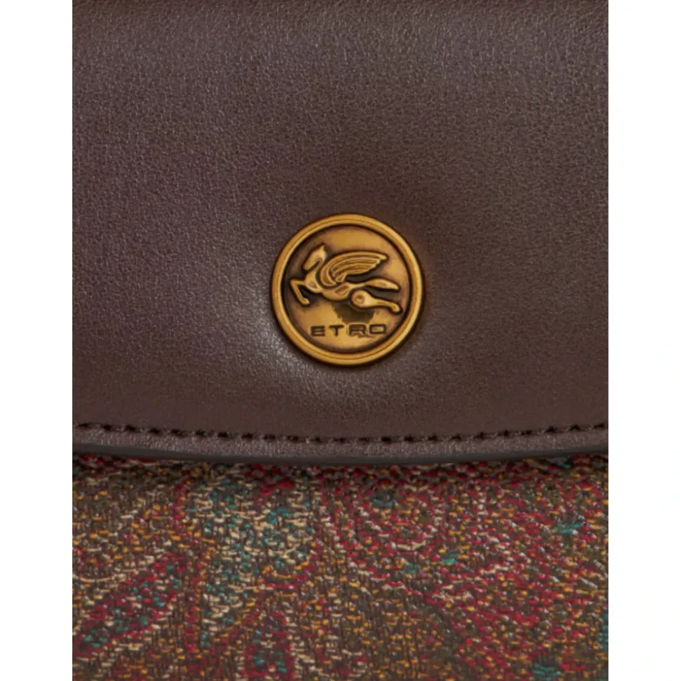 Monedero Tarjetero Jacquard Paisley