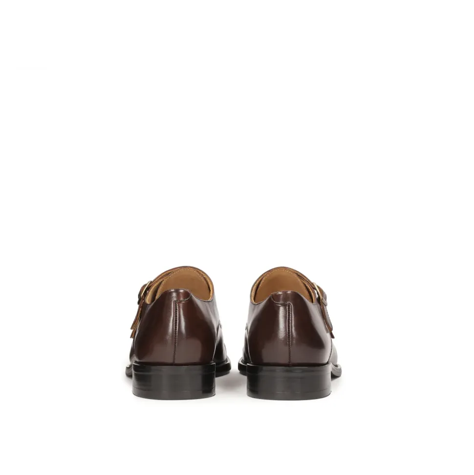 Monjes exclusivos de cuero con hebillas
