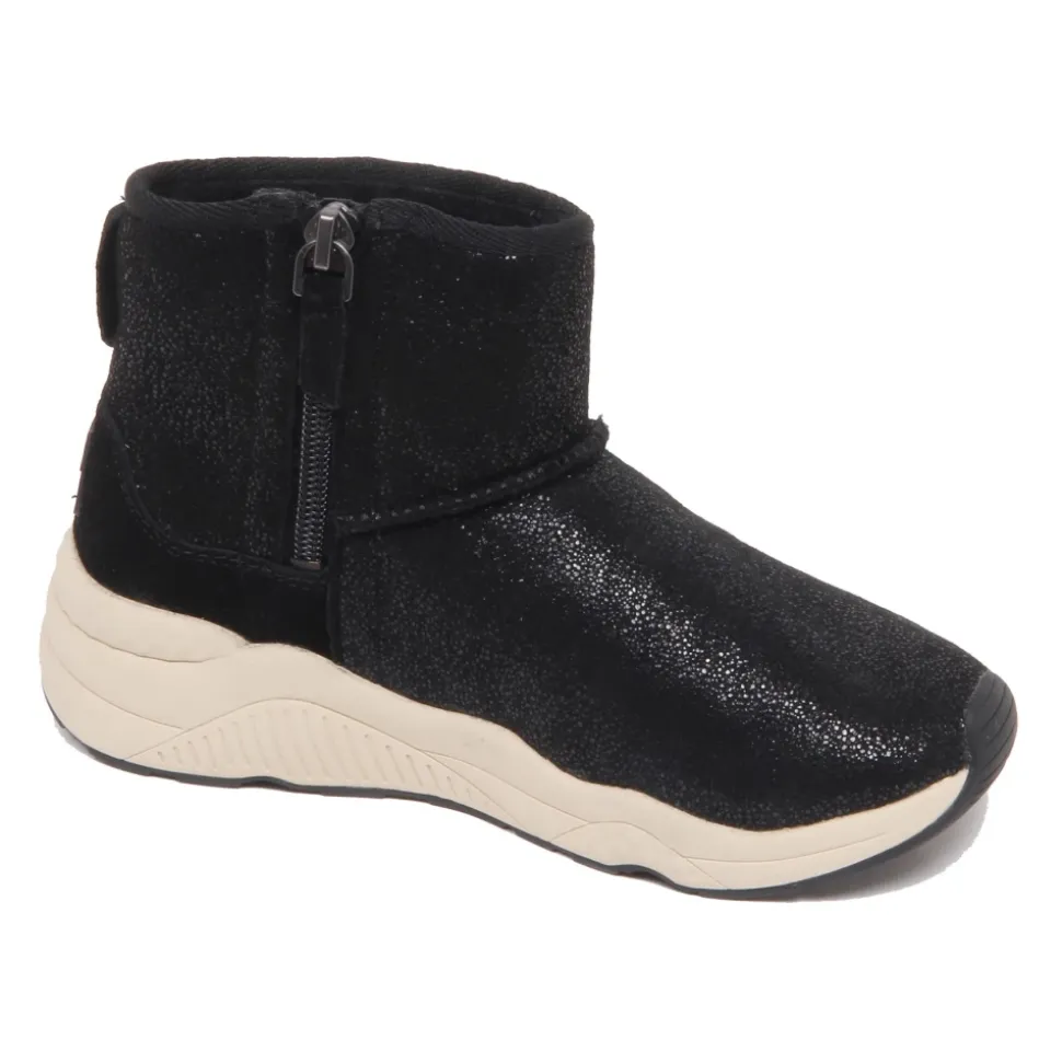 Moon Glitter Shearling Zapato Efecto Brillante