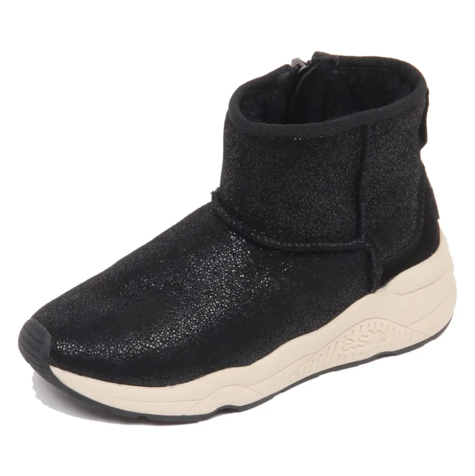 Moon Glitter Shearling Zapato Efecto Brillante