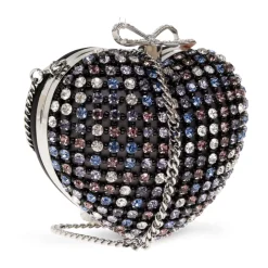 Multi Crystal Heart Clutch