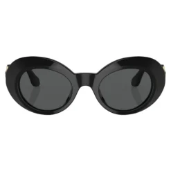 Niña Gafas Sol Ovaladas Negro Brillante