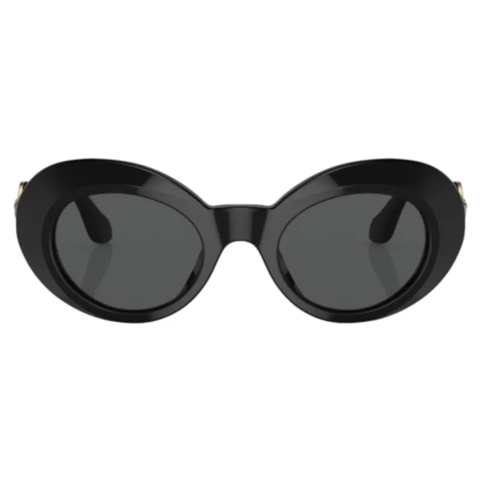 Niña Gafas Sol Ovaladas Negro Brillante