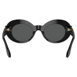 Niña Gafas Sol Ovaladas Negro Brillante