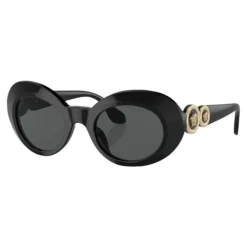 Niña Gafas Sol Ovaladas Negro Brillante