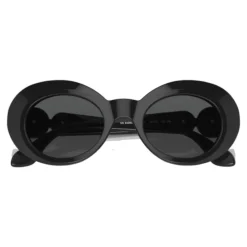 Niña Gafas Sol Ovaladas Negro Brillante