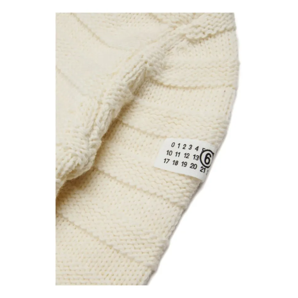 Niños Suéter con Logo Beige