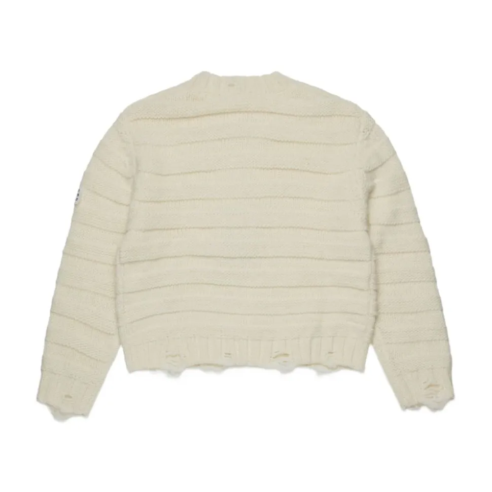 Niños Suéter con Logo Beige