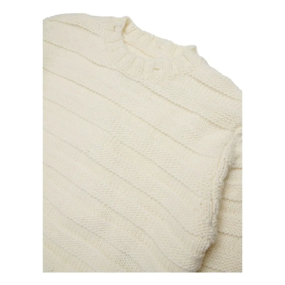 Niños Suéter con Logo Beige
