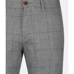 Pantalón Casual a Cuadros Slim Fit