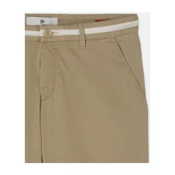 Pantalón Chino Beige Contraste Slim Fit