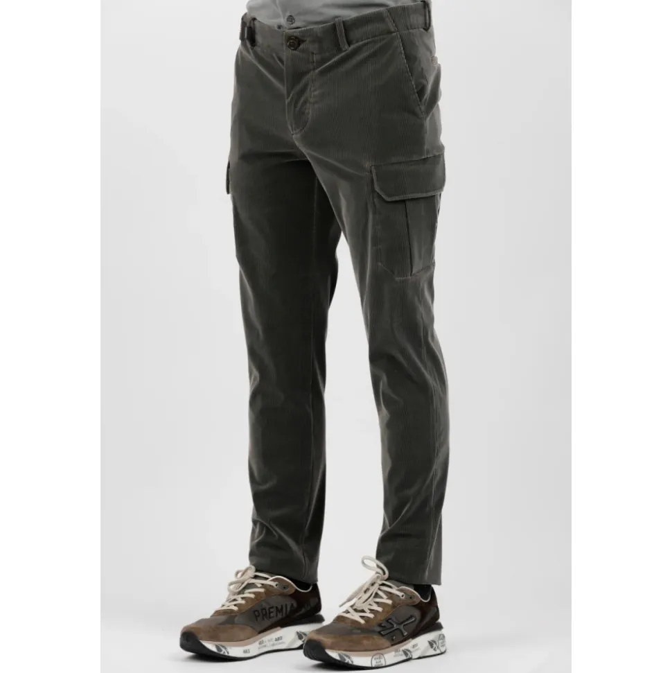 Pantalones cargo de terciopelo para hombre