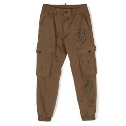 Pantalones Cargo Elásticos Marrones