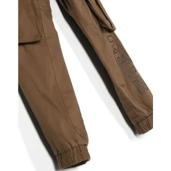 Pantalones Cargo Elásticos Marrones