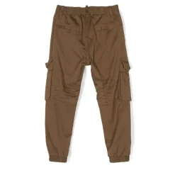 Pantalones Cargo Elásticos Marrones