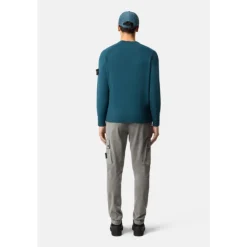 Pantalones Cargo Grises Slim Fit de Algodón Elástico