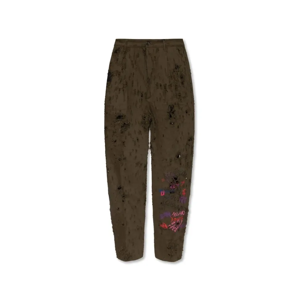 Pantalones Casuales de Algodón