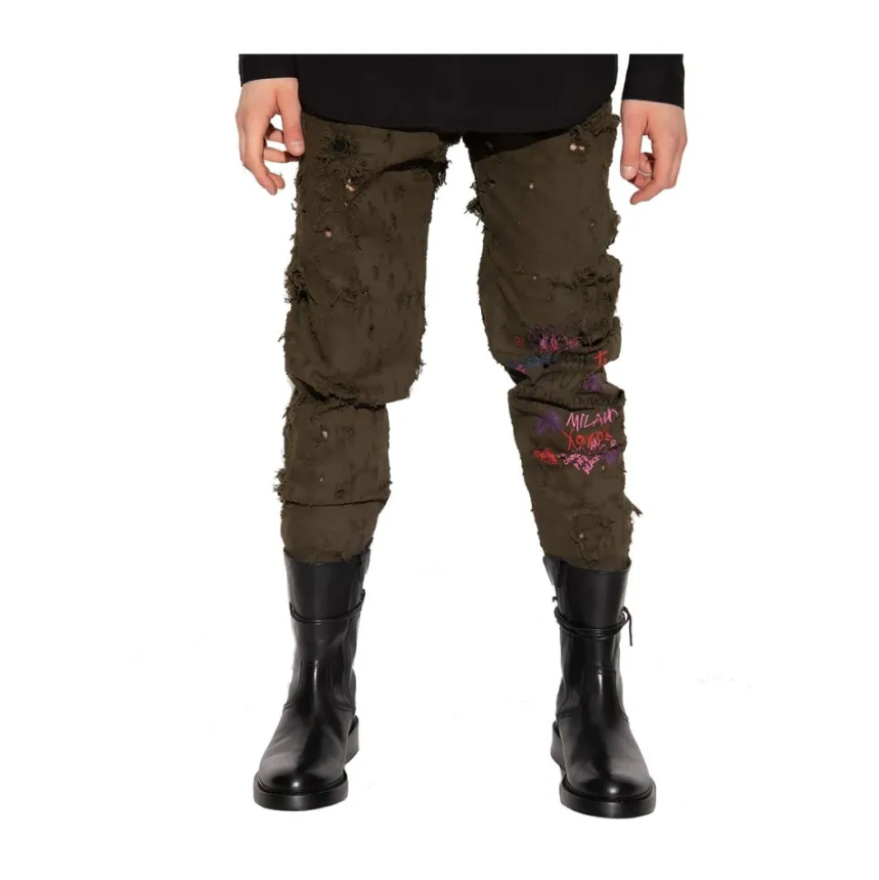 Pantalones Casuales de Algodón