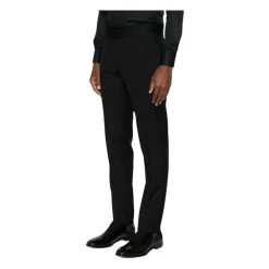 Pantalones con ribete de satén