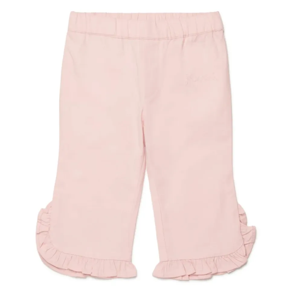 Pantalones con Volantes en el Bajo
