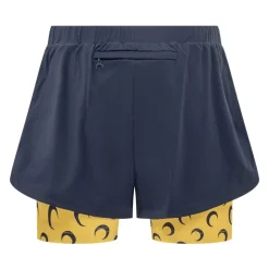 Pantalones Cortos Athleisure con Insertos de Luna