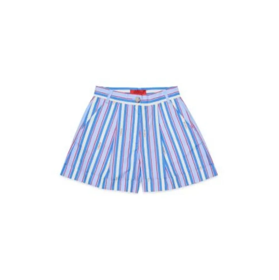 Pantalones Cortos con Logotipo a Rayas