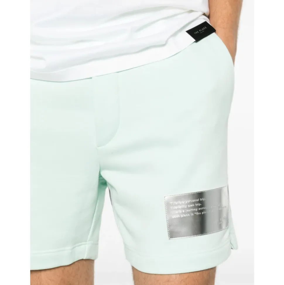 Pantalones cortos con parche de logo