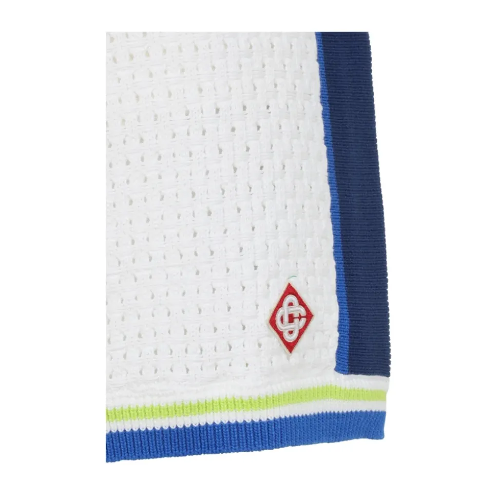 Pantalones Cortos con Ribete de Rayas