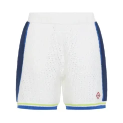 Pantalones Cortos con Ribete de Rayas