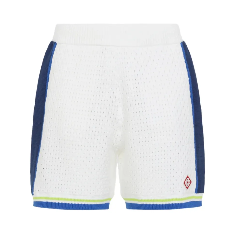 Pantalones Cortos con Ribete de Rayas